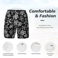 thumbnail image 3 of Balery Snake Mens Swim Trunks Swim Shorts for Men Quick Dry Inseam Beach Shorts with Compression Liner Pocket-Small, 3 of 9