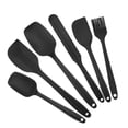 thumbnail image 1 of Juego de 6 espátulas de cocina resistentes al calor Strade Fareast Limited negro, 1 of 8