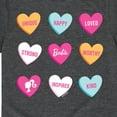 thumbnail image 3 of Barbie - Barbie Candy Hearts - Toddler And Youth Short Sleeve Graphic T-Shirt, 3 of 5