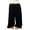 Black, variant on Women Wide Leg Palazzo Pants Summer Foldover Lounge Trousers Beach Vacation Travel Clothes