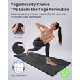 thumbnail image 5 of Yoga Mat Black 72*24*1/2inch Extra Thick TPE Exercise Pilates Fitness, 5 of 7