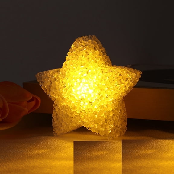 Homesteed Hand Held Star Lamp Christmas Decoration Portable Plastic Star Light for Holiday Party Home Indoor and Outdoor Use