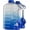 Blue Fade, variant on AQUAFIT - Water Bottle with Straw - Motivational Big Water Bottle with Time Marker - 1 Gallon, Gray