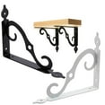 thumbnail image 1 of Heavy Carbon Steel Floating Shelf Bracket, Thickened Design, High Load-Bearing & Wear-Resistant, Edge Protection Prevents Slipping, Easy Installation for Living Room Bedroom Kitchen Garage Shelves, 1 of 4