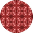 thumbnail image 1 of Ahgly Company Machine Washable Indoor Round Transitional Red Area Rugs, 7' Round, 1 of 7