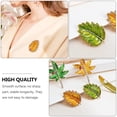 thumbnail image 2 of Broche Décorative en Alliage pour Femmes avec Surface Lisse et Port Confortable Vert 2 Pcs, 2 of 8
