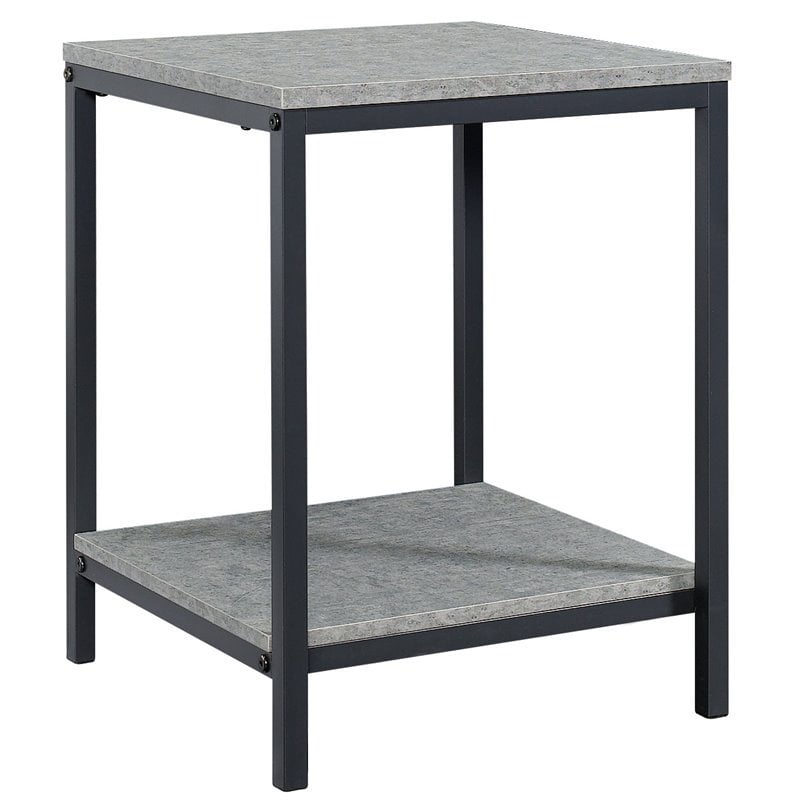 Sauder North Avenue Modern Metal End Table in Faux ...