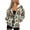 Bohemian Flower Beige, variant on Hummingbird Floral Womens Oversized Zip Up Hoodies Fashion Hooded Pullover Jackets Sweatshirts Long Sleeve Y2K Hoodies Fleece Sweaters Hooded Cardigan Fall Winter Clothes, XS