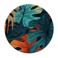 thumbnail image 4 of Acheng Palm Leaves Round Tablecloth, Tropical Jungle Palm Leaves with Charming Colors, Table Decoration for Banquet, Candy Buffet, and Dining Table 38-42, 4 of 8