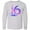 AC-Heather Grey, variant on Inktastic 6th Birthday Mermaid Tail Long Sleeve Youth T-Shirt