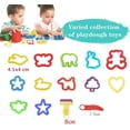 thumbnail image 2 of Playdough Tools Juego de 20 herramientas de plastilina para niños, cortadores y rodillos de plastilina de varias formas, color aleatorio, 2 of 5