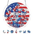 thumbnail image 2 of Guodhu 7.4 Inch Acrylic Puzzle Sun Catcher Window Hanging Suncatcher Rainbow Maker for Garden Outdoor Indoor Mixed Material Independence Day Theme(E), 2 of 9