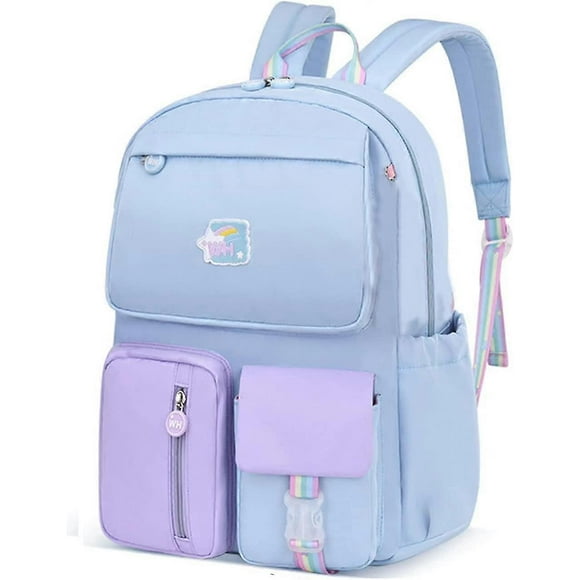 School Bag Backpack For Girls Boys Big Capacity Primary Middle High School Rucksack Bag Children Casual Daypack For Teen Girl Boys (blue)