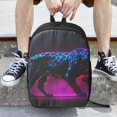 thumbnail image 6 of Disketp Futuristic Purple Panther A、 School Backpack, Lightweight Basic Middle School Bookbags 17 Inch Casual Daypack for Student College, Travel or Outdoor, 6 of 6