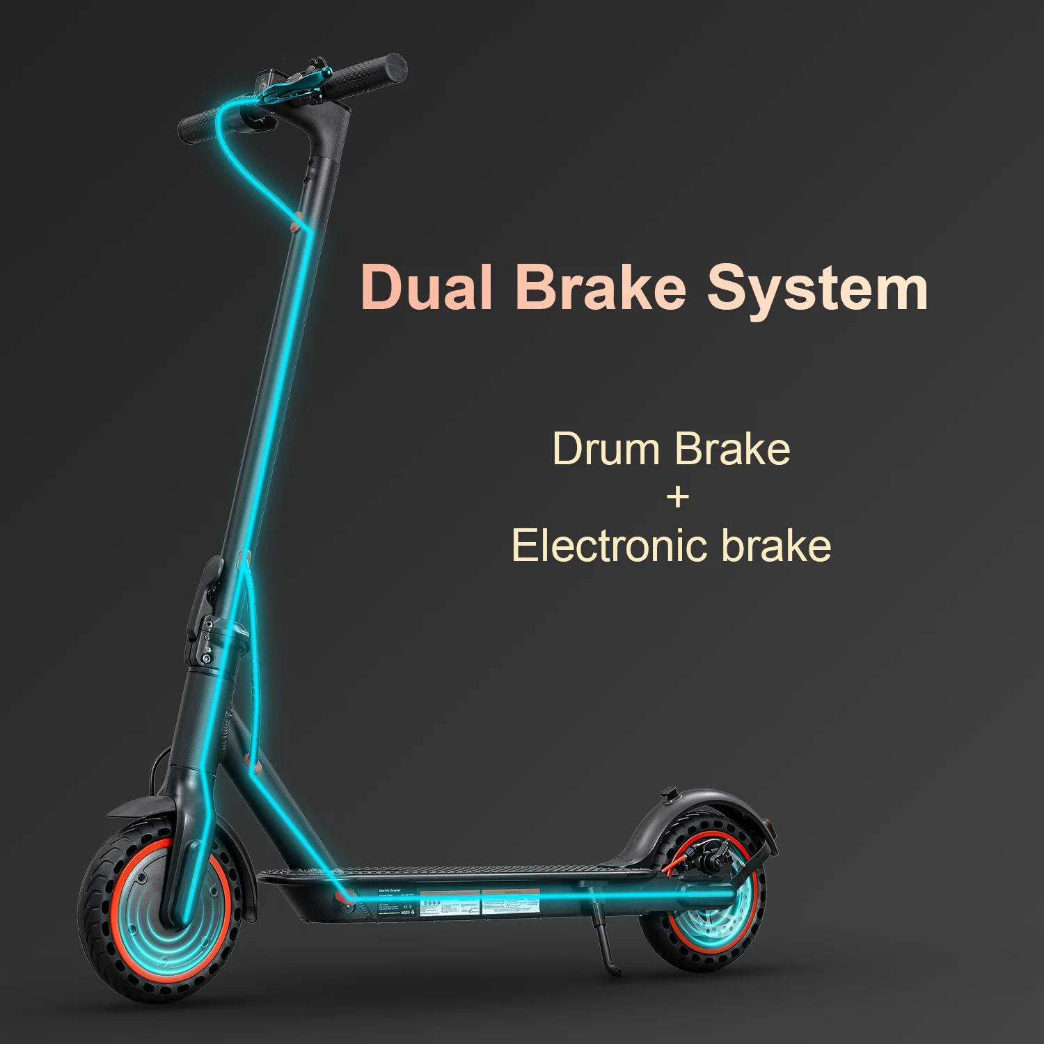 HEZZO Foldable Electric Scooter HS-04 Pro, 8.5" Tires, 15.5MPH, 25 Mile Range
