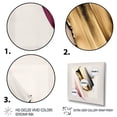 thumbnail image 3 of Designart Abstract Geode Watercolor Gold II Canvas Wall Art, 3 of 5