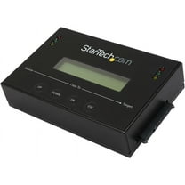 StarTech.com SATDUP11 Aluminum 2.5" & 3.5" Black 2 - SATA Data & Power Combo (7 15 pin) Receptacle Standalone 2.5 / 3.5" SATA Hard Drive Duplicator and Eraser