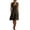 A Army Green, variant on Dress Fashion Outfits Women's V-Neck Sleeveless Mini Dress Asymmetrical Button Down Casual Shift Dress With Pockets Navy L