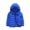 Royal Blue, variant on Alvivi Boys Girls Winter Coat Lightweight Down Puffer Jacket Long Sleeve Hodded Windbreaker Outwear Black 5-6