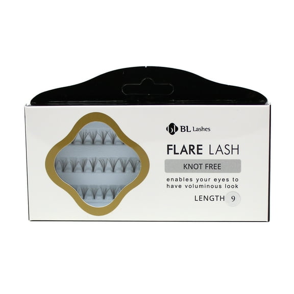 BL Lashes Flare Lash Knot Free Length 9 Cluster Lashes Eyelash Extension