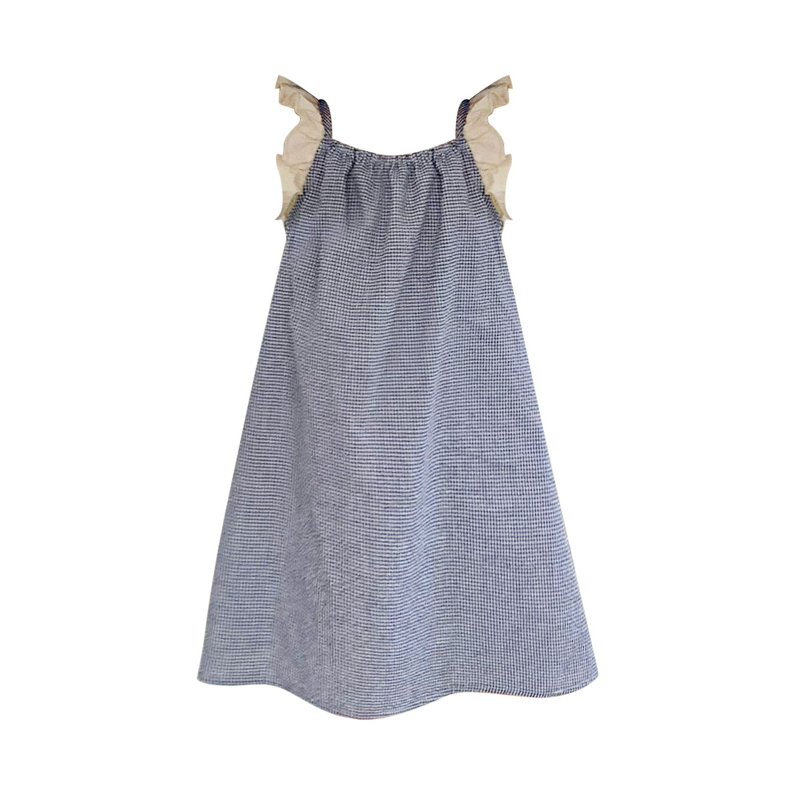 adviicd Girls Special Occasion Dresses Girls Dresses Short Sleeve Loose Plain Casual Ruffle Swing Long Midi Dress A 90