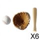 thumbnail image 1 of 6x Béisbol en Miniatura 1:12 Baoblaze Accesorios de Decoración 6 piezas, 1 of 8