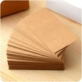 thumbnail image 3 of Alician 100pcs Double-sided Blank Kraft Paper Business Cards Word Card Message Card DIY Gift Card, 3 of 8