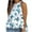 Butterfly Blue, variant on Ichuanyi Halter Flowy Tops for Women Summer Striped Sleeveless Shirts Blouse Casual Tank Tops Ruffle Hem Tops for Juniors