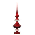thumbnail image 2 of Christmas Santa Belt Tree Top Finial Glass Tabletop Decor 54138D, 2 of 3