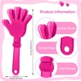 thumbnail image 2 of Hand Clappers ZCYSRLQIN, 48 unidades, 19 cm, color rosa intenso, 2 of 7