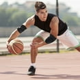 thumbnail image 2 of Unique Bargains 2 Pcs Breathable Elbow Pads Comfortable Elbow Pads for Sport Black Orange, 2 of 6