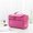 pink, variant on Simple Outdoor Square Bag Zipper Portable Cosmetic Bag Hanging Wash Pouch Storage Toiletry Bag Oxford BLUE