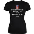 thumbnail image 1 of Don't Do Calm - Puerto Rican Black Juniors Soft T-Shirt, 1 of 1