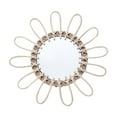 thumbnail image 1 of simhoa Rattan Mirror Wall Decor Hanging Wall Art Decorative Wall Mirror Boho Mirror for 31cm, 1 of 8