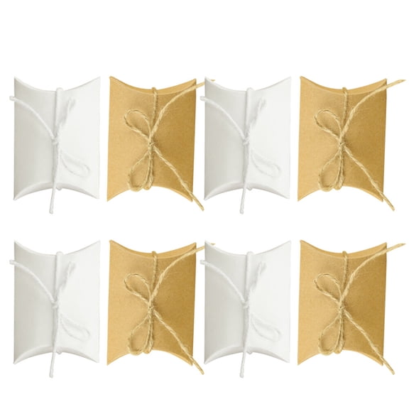 TITINICE Creative Khaki Krafts Paper Box for Festivals and Party Favors 50Pcs