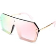 thumbnail image 1 of FEISEDY Unisex Adult Classic Siamese One Piece Sunglasses Rimless Stylish Retro Design for Men B2574, 1 of 6