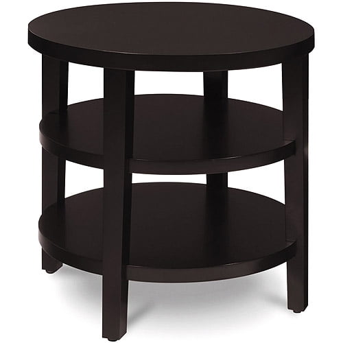 OSP Home Furnishings Work Smart Merge 20" Round End Table (Espresso