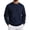 Navy #32, variant on DORKASM Long Sleeve T Shirt Men Crew Neck Solid Color Fashion Sweatshirts Loose Fit Lightweight Casual Tops Cotton Comfy Fall Shirt Army Green XL