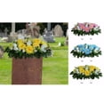 thumbnail image 4 of Bewildely Flores para cementerio, flores para tumbas de larga duración para todas las estaciones, flores para poda de cementerios Jardín y Patio tipo+5, 4 of 6