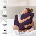 thumbnail image 2 of SGI Bedding 600 TC Pillowcase Set Plum Color 2 Piece King Size, 2 of 5
