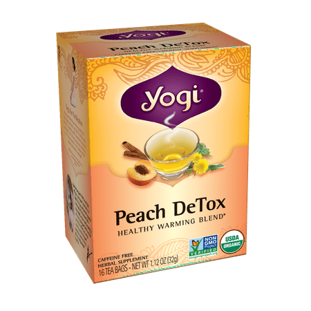 Yogi Teas Peach DeTox Tea- 16 Tea Bags