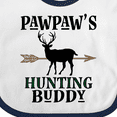 thumbnail image 4 of Inktastic Pawpaw Hunting Buddy Bow Hunter Boys or Girls Baby Bib, 4 of 4