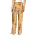 thumbnail image 3 of Bingfone Pajamas For Women,Pineapples Pajama Pants With Pockets-Large, 3 of 9