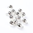 thumbnail image 3 of 10pcs 8mm Jingle Bells Gold Silver Plated Copper Loose Beads Small for Party Christmas Tree Ornamen Decoration Home Accessories, 3 of 5