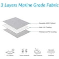 thumbnail image 2 of Housse de Bateau, Toile en Polyester de Qualité Marine 600D Robuste et Remorquable, Housse de Bateau 100 % Imperméable, Convient aux V-Hull, Tri-Hull, Runabout, Housse de Bateau Bass, Housse de Bateau de Pêche,, 2 of 6