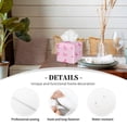 thumbnail image 3 of Junzan Breast Cancer Awareness 1 for Tissue Box Cover Holder, Square Facial Tissue Case with Bottom Belt Facial Paper Organizer Dispenser for Tabletop/Bathroom/Car/Office, 3 of 7