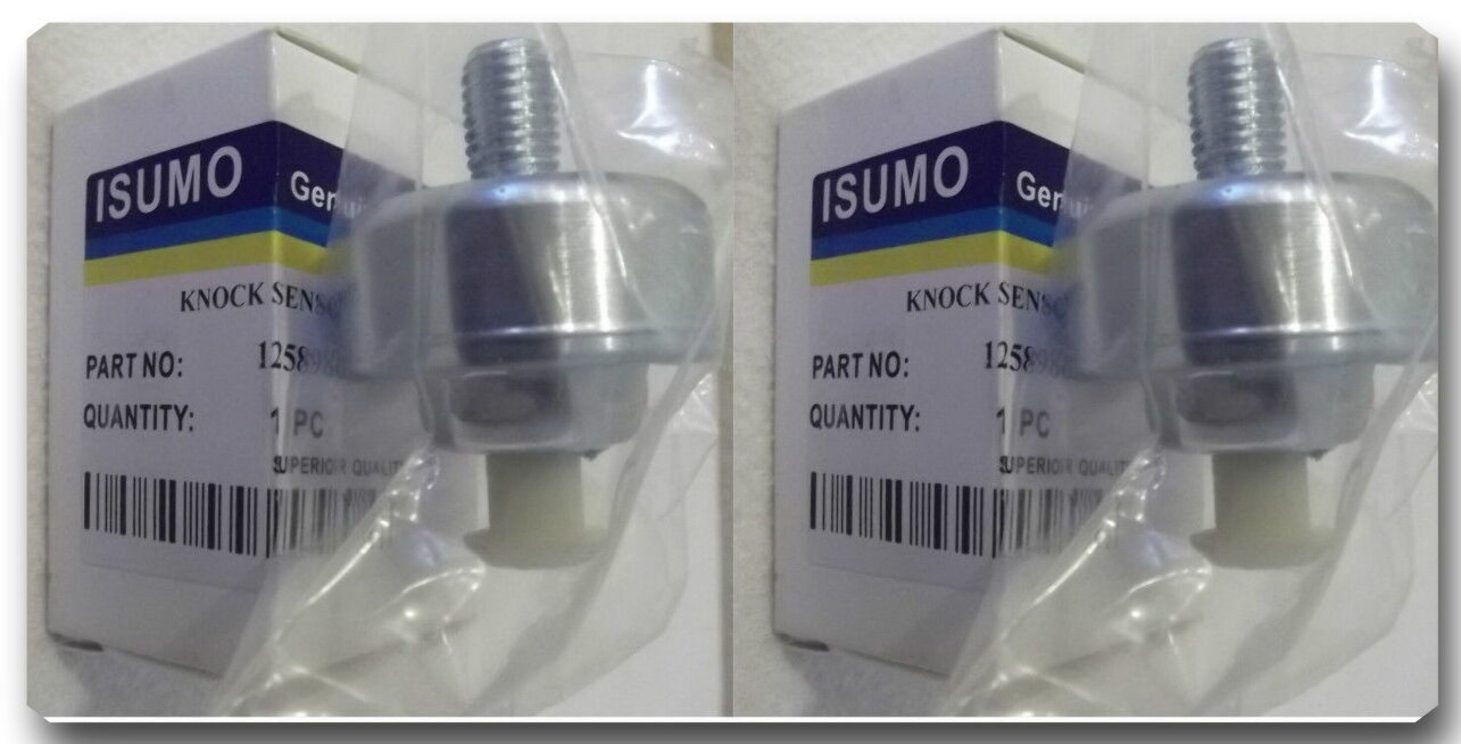 Knock Sensor with Harness Pair Kit Set for Chevy GMC Silverado Sierra Cadillac
