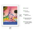 thumbnail image 2 of Euro Disneyland - Paris France - Imaginez (Imagine) - Vintage Travel Poster c.1990s - Fine Art Rolled Canvas Print 20in x 26in, 2 of 4