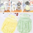 thumbnail image 5 of NIBOLOG Pet Dress Breathable Cool Sweet Teddy Small Dog Spring Summer Flower Sling Lantern Skirt for Outdoor, 5 of 8