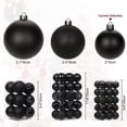 thumbnail image 3 of Briful 30 piezas de bolas negras para árbol de Navidad de 5 cm, 3 of 6